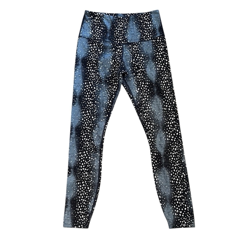 Varley Marina Night Sky Blue & White Print Leggings Size Small